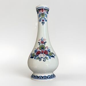 VTG Royal Goedewaagen Delft Frysia Pottery Bud Vase Holland 110/18 Hand painted